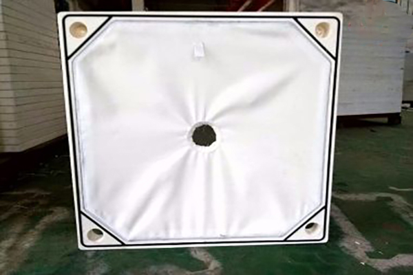 Inlaid filter cloth and filter plate