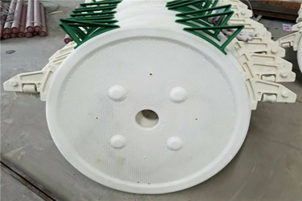 Circular high-pressure filter plate